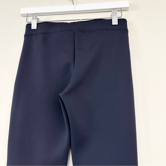 Helmut Lang Navy Stretch Crop Mini Flare Pant - Picture 7 of 9